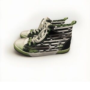 Beetlejuice Hightop Sneakers “It’s Show Time” - Black/White/Green - Women’s 11